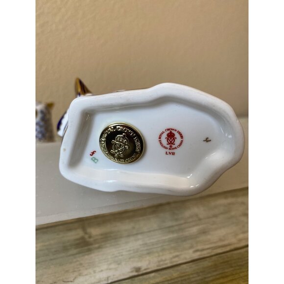 1994 Royal Crown Derby Imari Ram & Lamb Paperweights – Gold Stopper Bone China - Picture 8 of 15